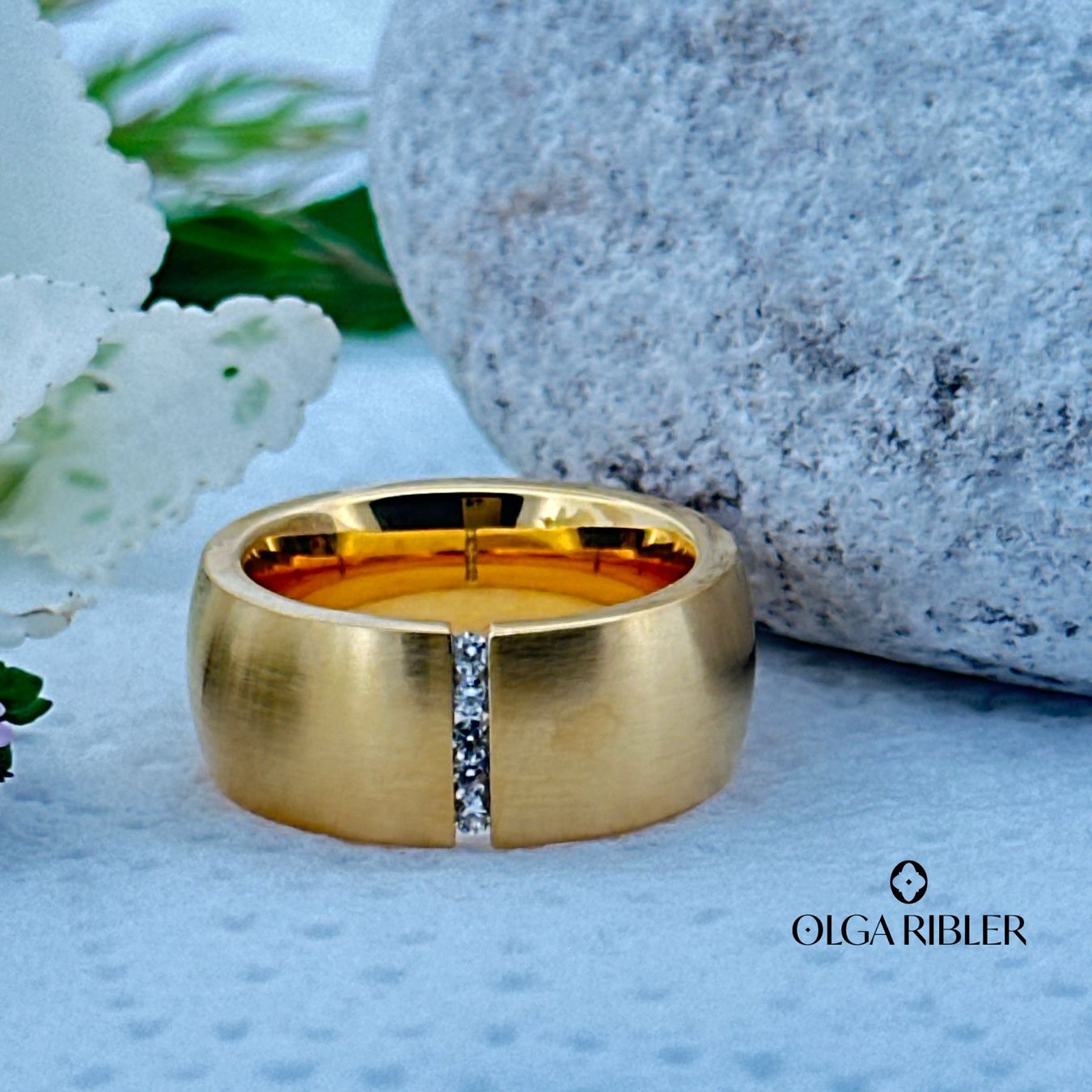 Olga Ribler Bagues: Statement Ring Edelstahl - matt - Grösse 62 – Neuf (Voir description) à Luzern par Schmuckoutlet 6