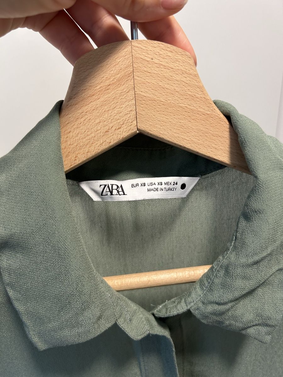 Vestiti: Damen Oversize Hemdbluse Khaki XS neu – Usato da Zürich venduto da Dailychic 1