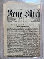 Neue Zürcher Zeitung 8. November 1937 während WK 2
