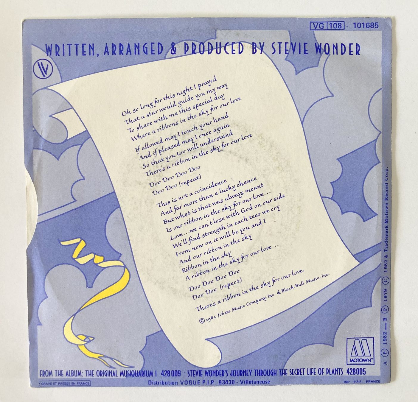 Schallplatten: STEVIE WONDER - RIBBON IN THE SKY – Gebraucht aus Bottens von hotter-than-hell 1