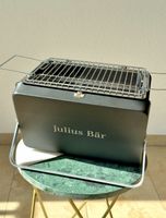 Julius Bär portable grill black new condition