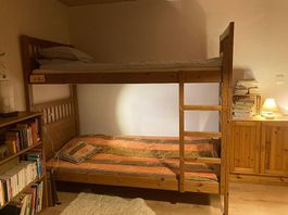 LLit superposé en bois massif  2 lits simples