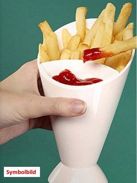 Behälter & Ähnliches: Snackhalter mit Saucenschale – Neu (gemäss Beschreibung) aus Rothrist von GIWALD
