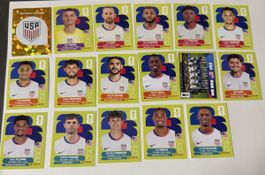 Panini WM 2026 - USA Set 17 Stk inkl Wappen & Teambild
