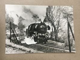 AK Bahn DDR Dampflokomotive bei Gera Süd