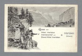 INTERLAKEN, HÔTEL INTERLAKEN, GRAND HÔTEL... , UNGELAUFEN