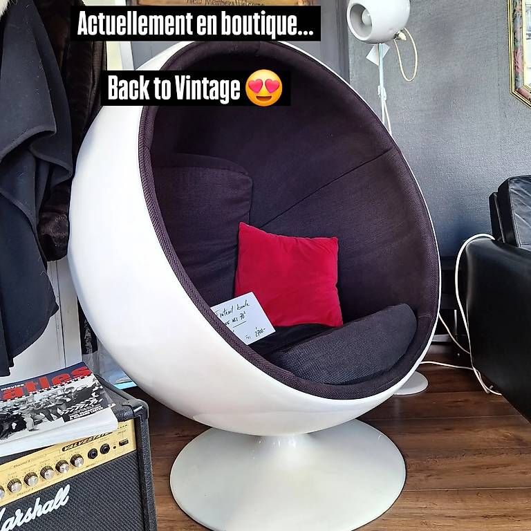 Fauteuils: Fauteuil boule vintage – D'occasion à Pully par cz39ans
