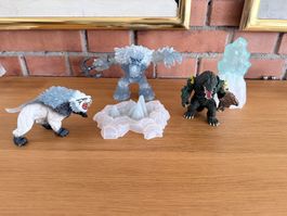 Eldrador Schleich Kampfkrokodil  Eisgigant Säbelzahntiger