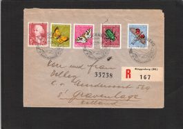 Satzbrief Pro Juventute 1957,Ringgenberg - Holland, 24.12.57