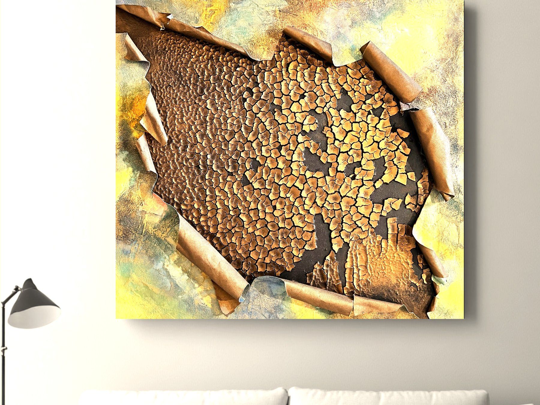 Dipinti: Andrea Scacciotti - Malerei auf Leinwand - Material abstrakt – Usato da Ponte Tresa venduto da 11GalleriaAlterEgo11