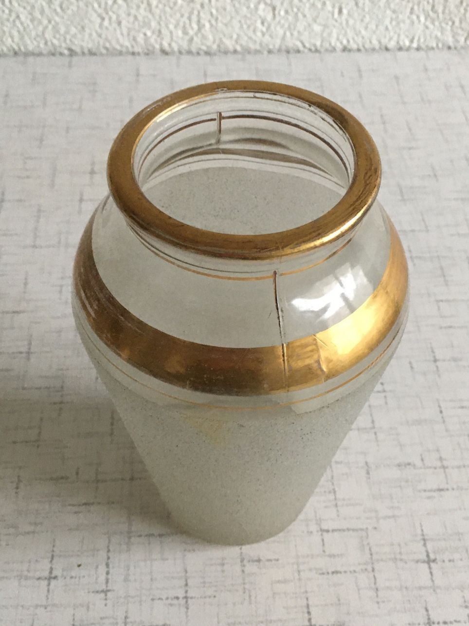 Vasi & Recipienti: Vintage Vase mit Goldrand – Usato da Lyss venduto da Punktum01 2