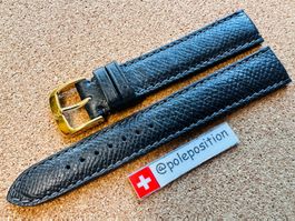 15mm  Uhrenarmband Leder grau, Uhrenband, Ersatzarmband