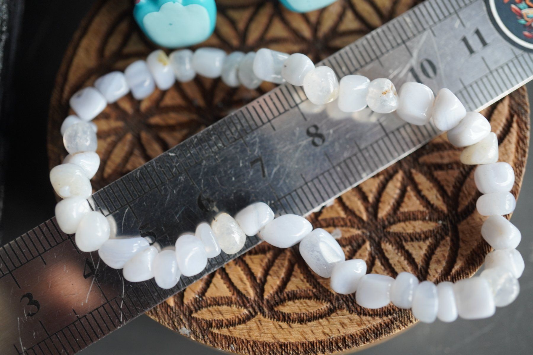 Minéraux & Lithothérapie: Chalcedon   Blau  Armband mit Gummizug – Neuf avec emballage d'origine à Eschenbach SG par topstone 3