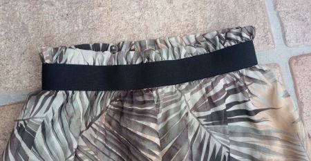 H&M Mini Rock mit Palmen Muster XS wie NEU