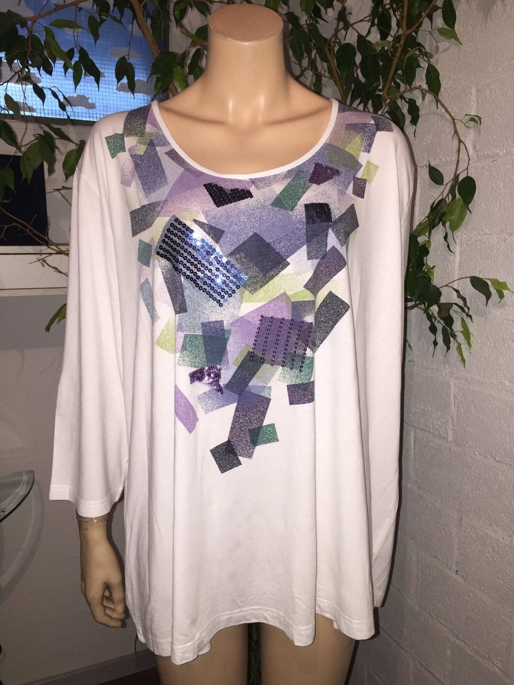 Ulla Popken T-shirt: ULLA POPKEN Shirt (Pull) taille 58/60 – Usato da Cossonay-ville venduto da Super-Price-Quality