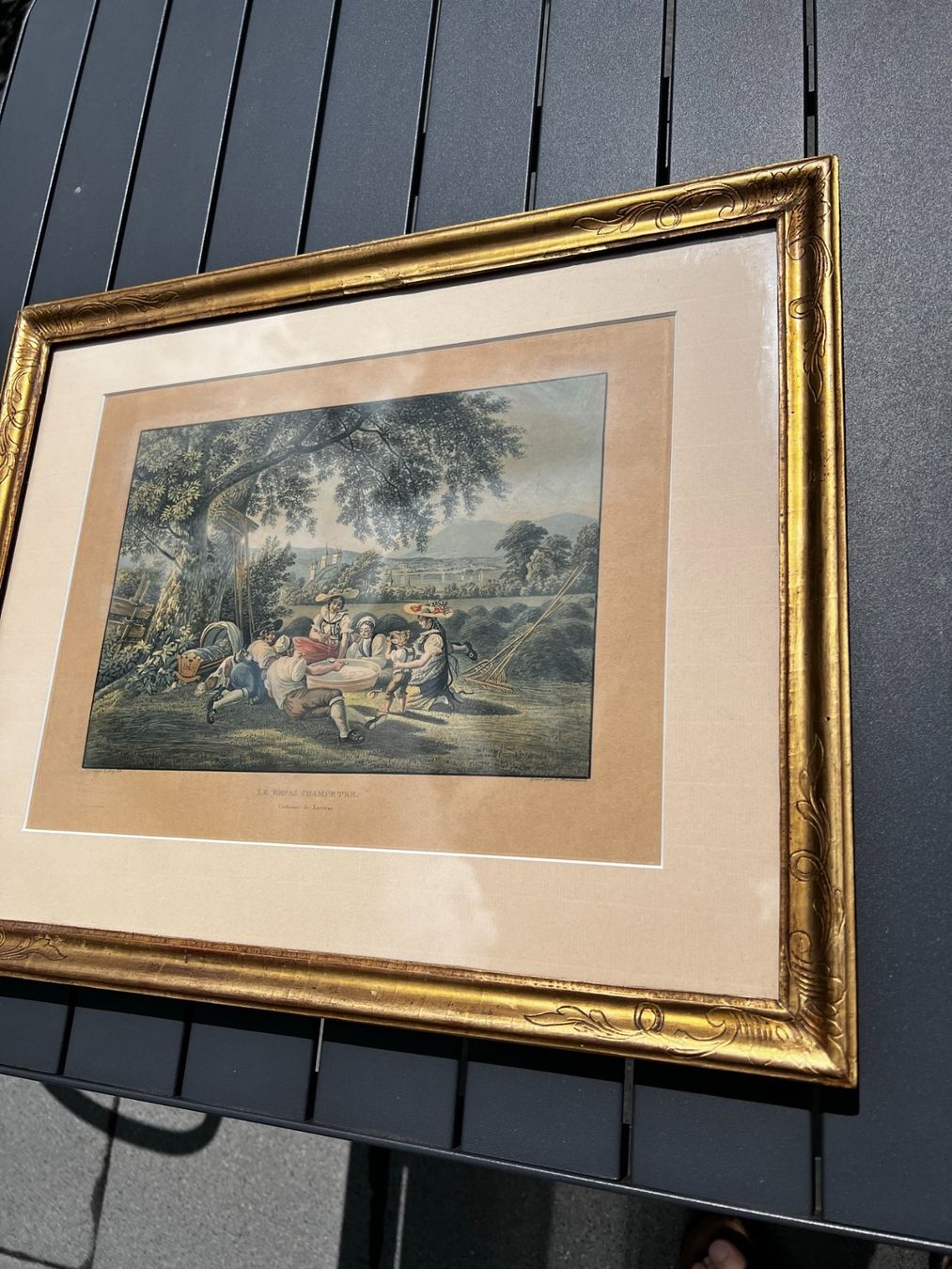 Incisioni: Gabriel Lory: Le Repas Champetre, Lucerne – Usato da Ebikon venduto da altiplano 3