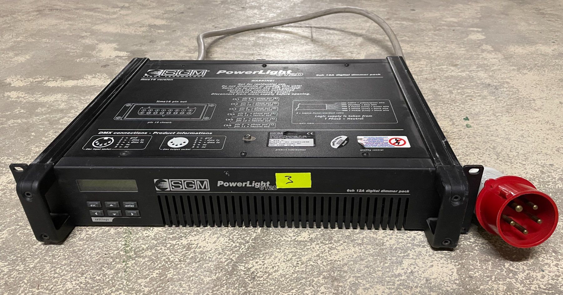 Console di mixaggio: Dimmer SGM Powerlight 612D Harting – Usato da Bülach venduto da Ruedimax