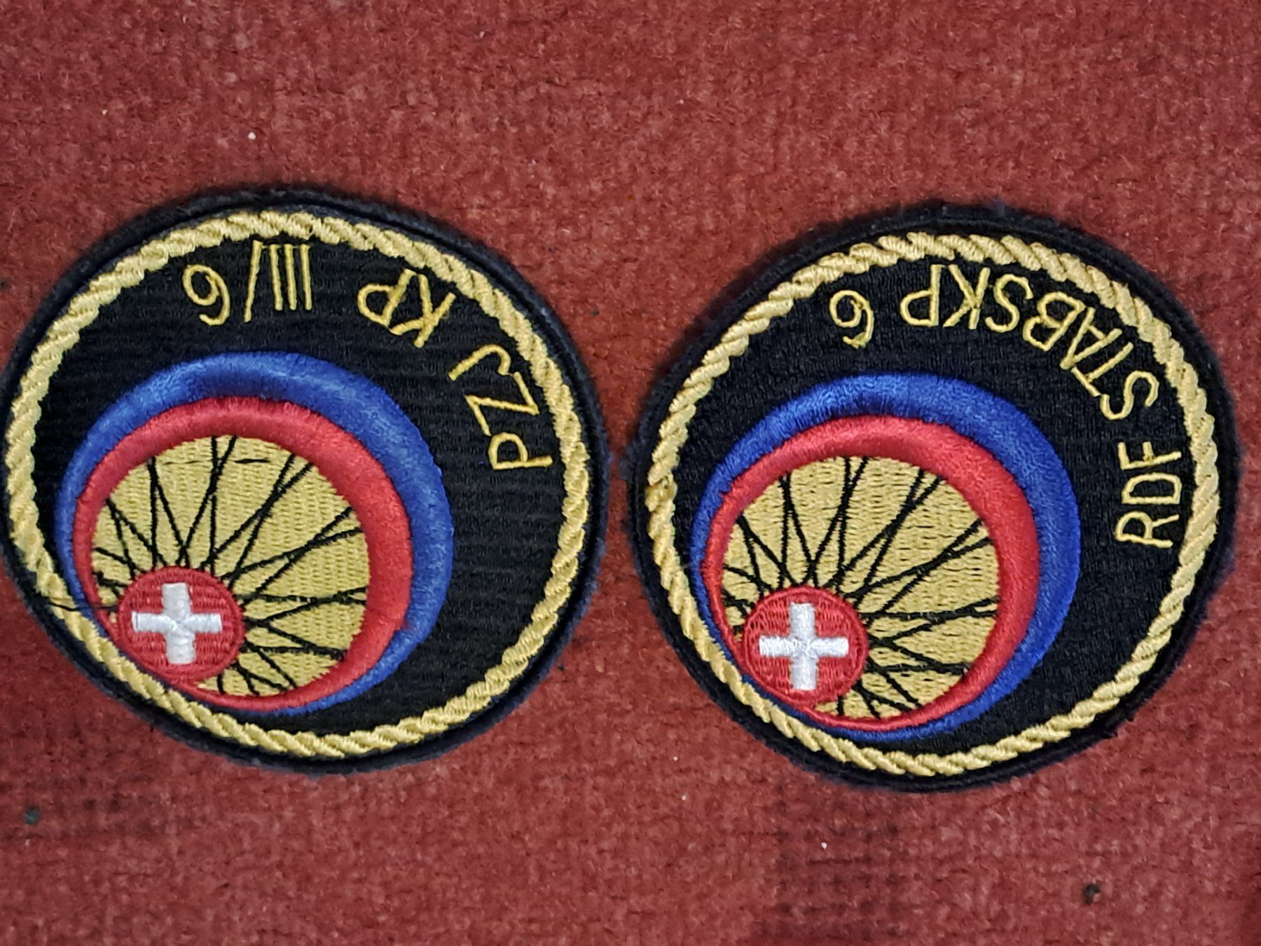 Schweizer Armee Placchette & Badge: 2 Radfahrer Badge – Usato da St.Gallen venduto da Infanteriewerk