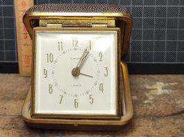 Wunderschöner alter Wecker Reisewcker NR1 EUROPA 2 JEWELS