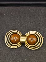 Art Deko Brosche aus Bronze, Bakelit um 1930j Top