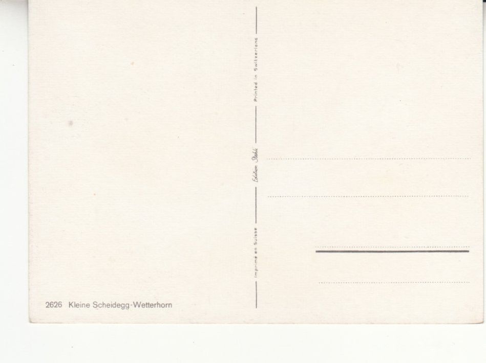 Cartoline postali: Kleine Scheidegg ca. 1970 – Usato da Bürglen TG venduto da StampGraf 1