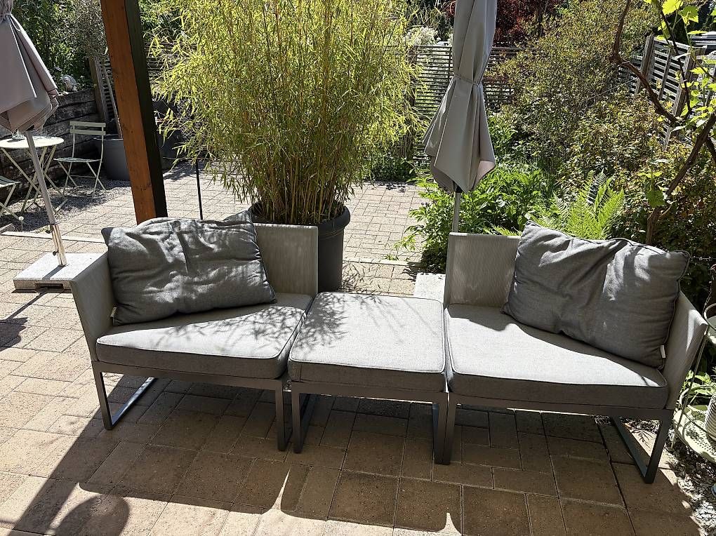 Divani: Stern Outdoor Lounge-Sessel Set – Usato da Spiegel b. Bern venduto da christianwaeny