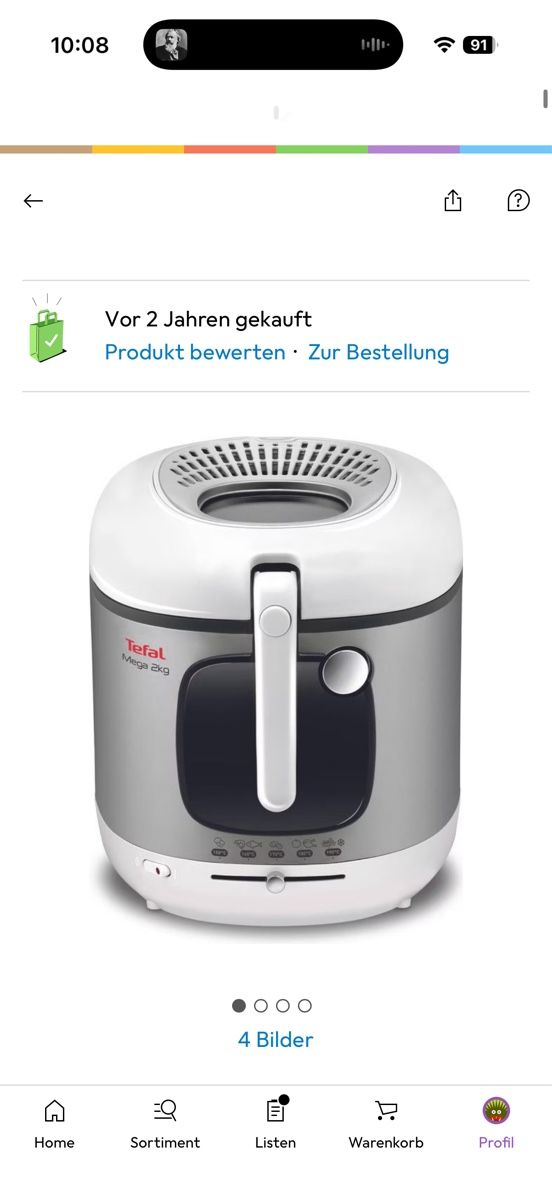 Tefal Appareils de cuisine: Fritteuse Tefal Mega 2 KG – D'occasion à Meilen par Kahim