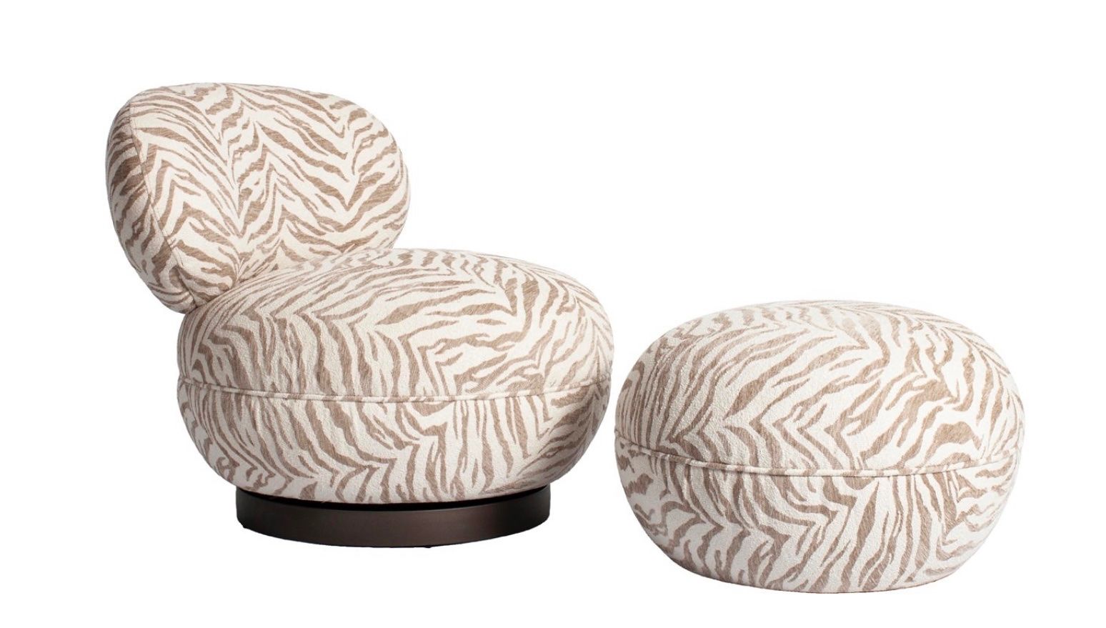Sessel: RICHMOND INTERIORS SET **Lounge chair Jace und Hocker** – Neu und originalverpackt aus Ruswil von Miami-2026
