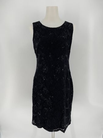 Spitzen Kleid mit Pailletten Gr. 40 C&A