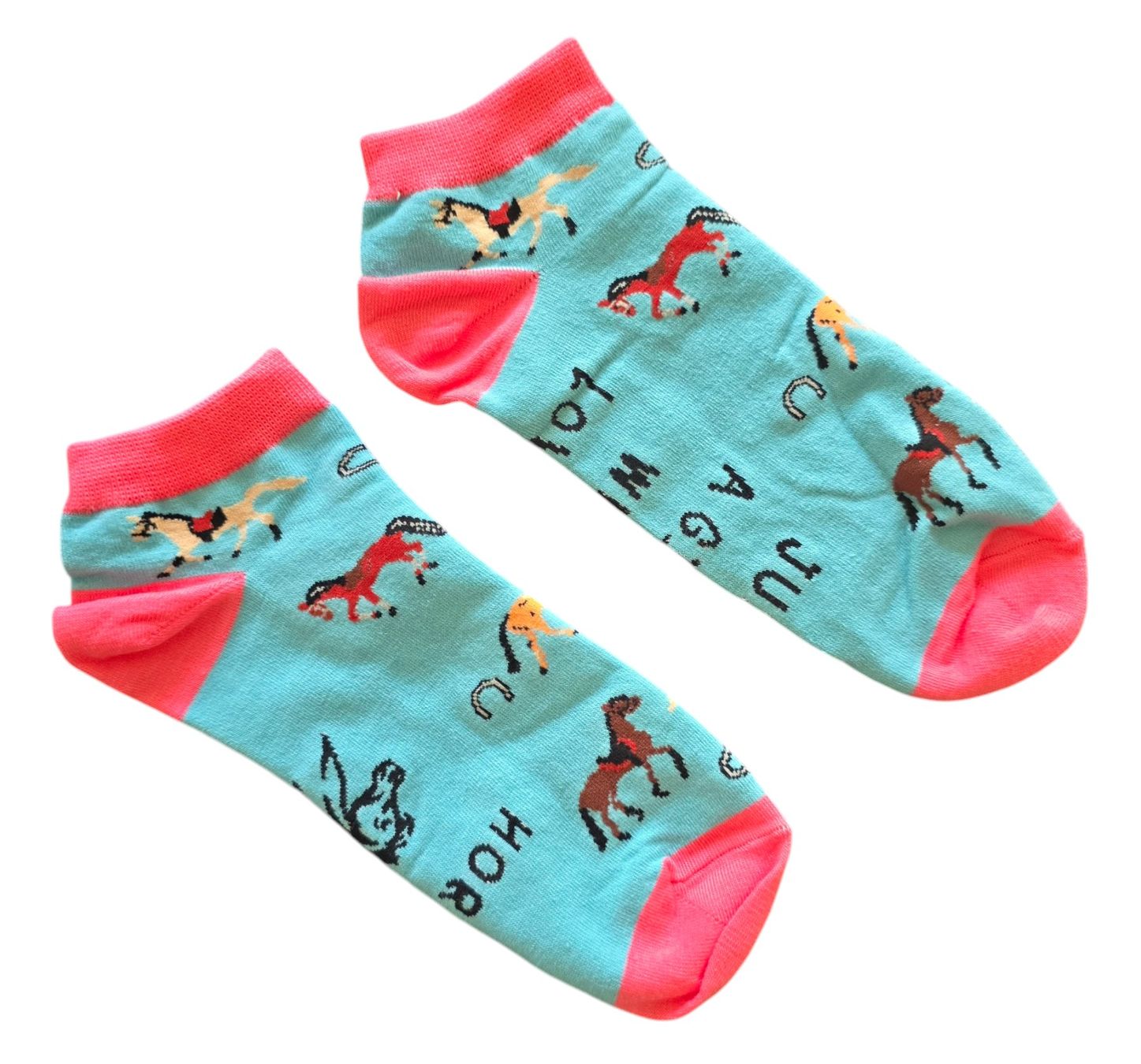 Socken: Sneaker-Socken Pferde / Horses / Hufeisen – Neu und originalverpackt aus Zürich von amysmith 2
