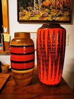 Vintage West Germany Bodenvasen von Scheurich  Fat Lava