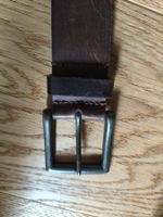 ESPRIT Echtleder-Gürtel – Dunkelbraun – Vintage-Look