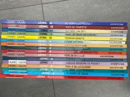 Lot 16 BD Cédric tomes 1-16 Laude/Cauvin. Quasi neuf !