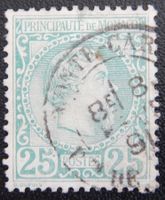 Monaco Kat. 6 gest. 1885 Kat. 80 Euro