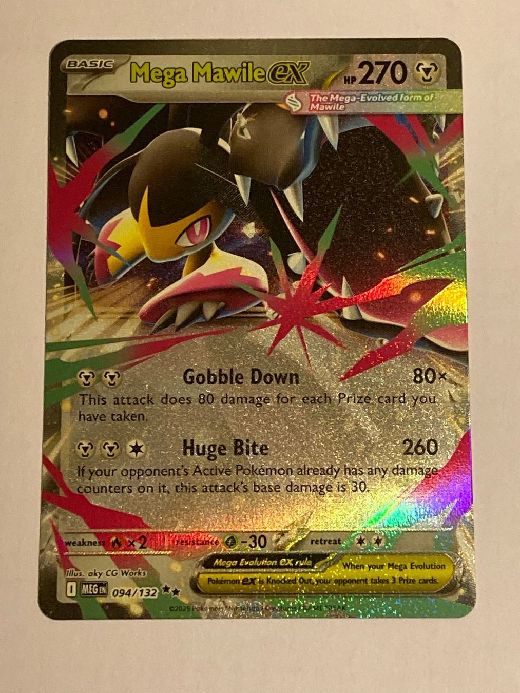Pokemon MEGA EVOLUTION Mega Mawile ex 094 / 132 🇬🇧 EN (Neu (gemäss ...