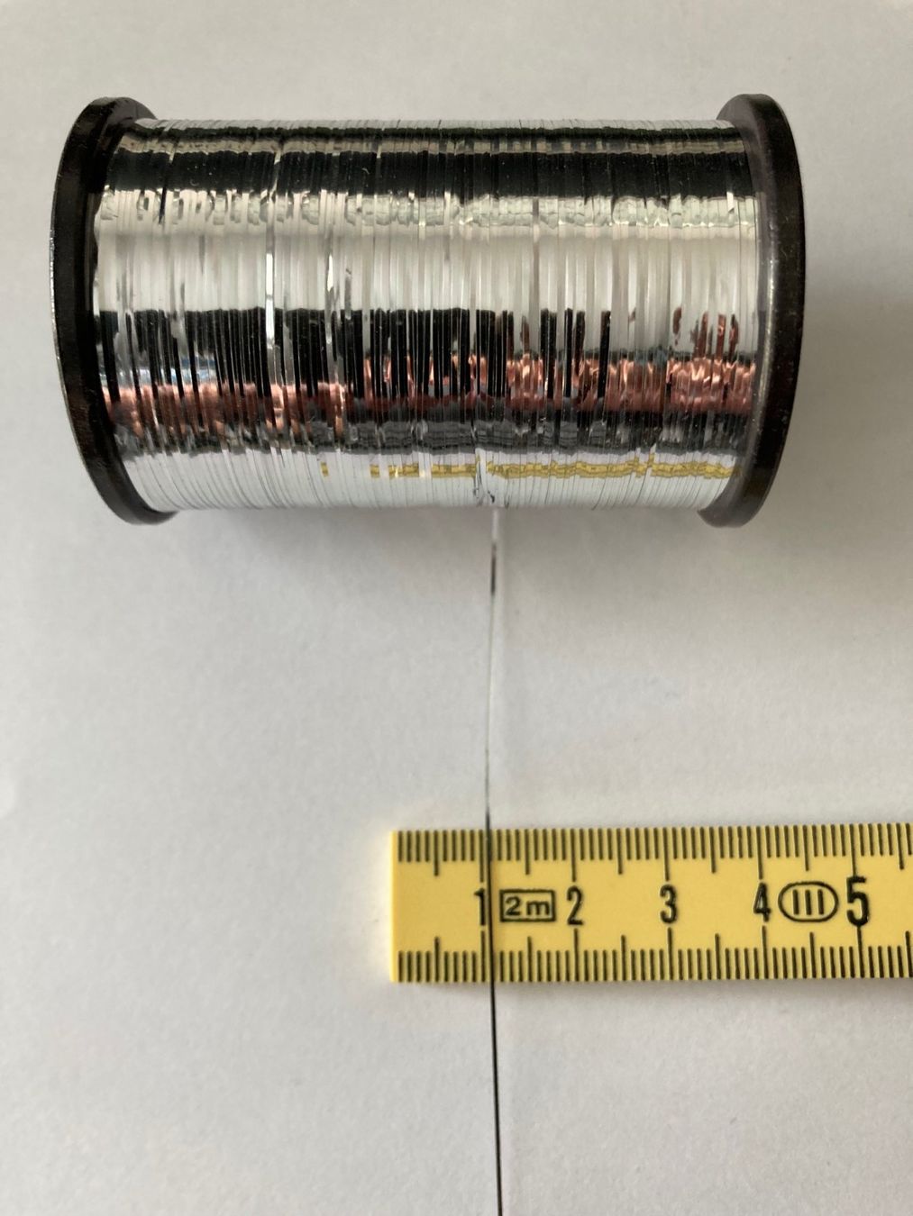 Cordicelle & Fili: Handarbeitsgarn Polyester Bändchen Silber – Nuovo (secondo la descrizione) da Rifferswil venduto da IMRUTSCH 2