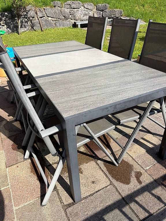 Set di tavolo e panche: Gartentisch mit 6 Stühlen – Usato da Triesen venduto da zar_6tss 3