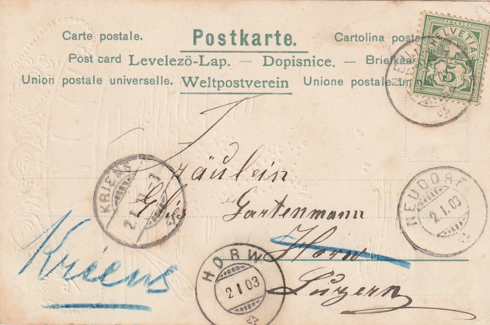 Cartes postales: Prosit Neujahr – D'occasion à Rorschacherberg par fratovi2 1