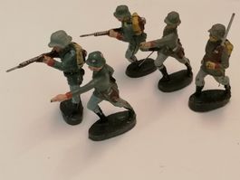 Elastolin Soldaten 5 Stk.