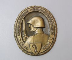 RELIEF SCHWEIZER SOLDAT MOBILISATIONS ERINNERUNG 1914-1939