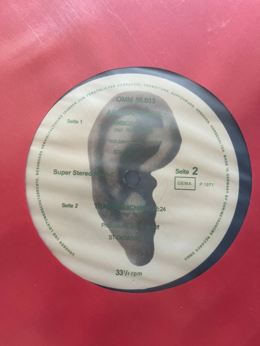 Schallplatten: Ash Ra Tempel - Ash Ra Tempel Vinyl LP – Gebraucht aus Effretikon von ChrisLamberger 4