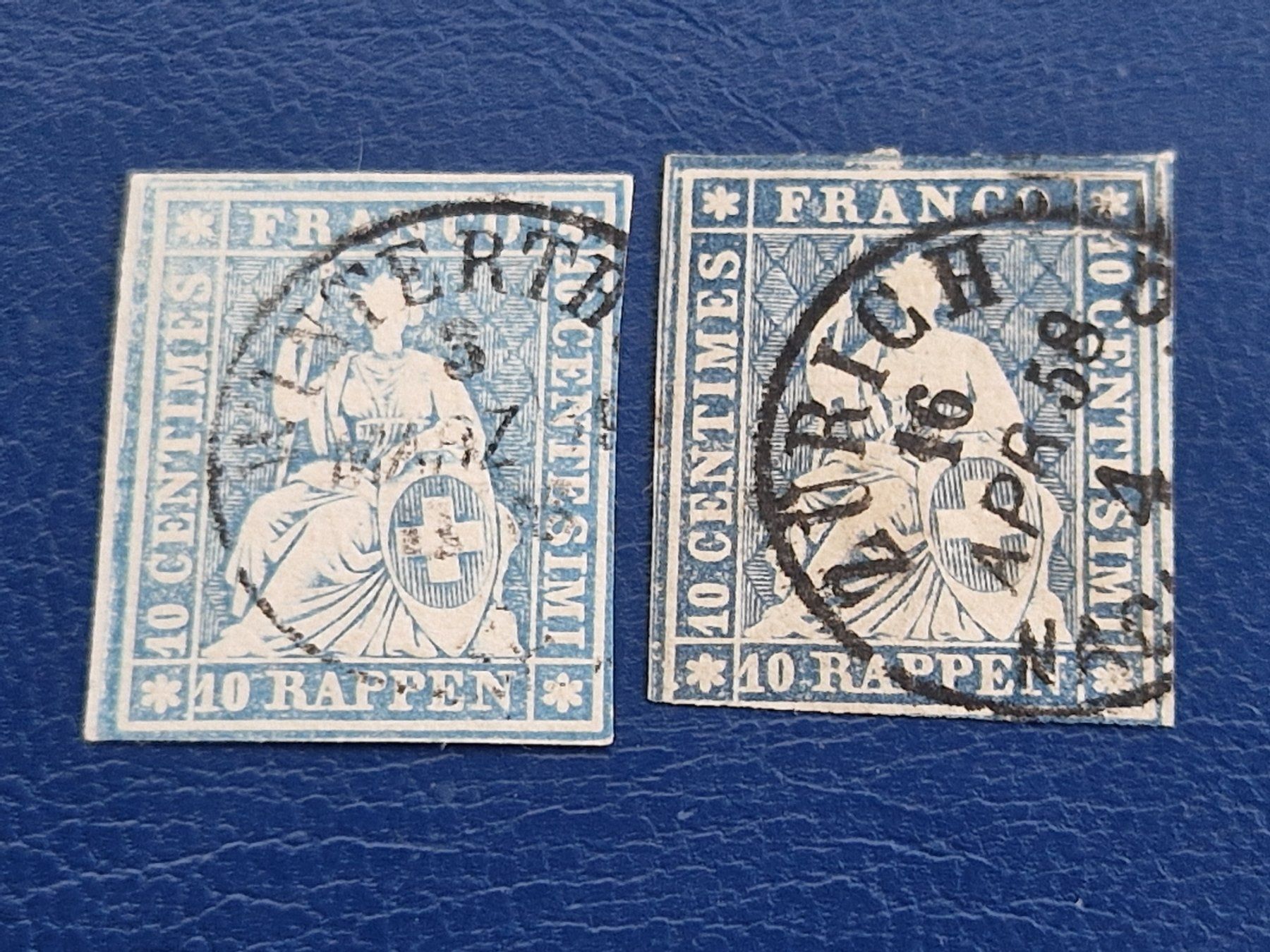 Alle Briefmarken: Strubel 23C, 2 St., ab 1.- – Gebraucht aus Burgdorf von Glossy01