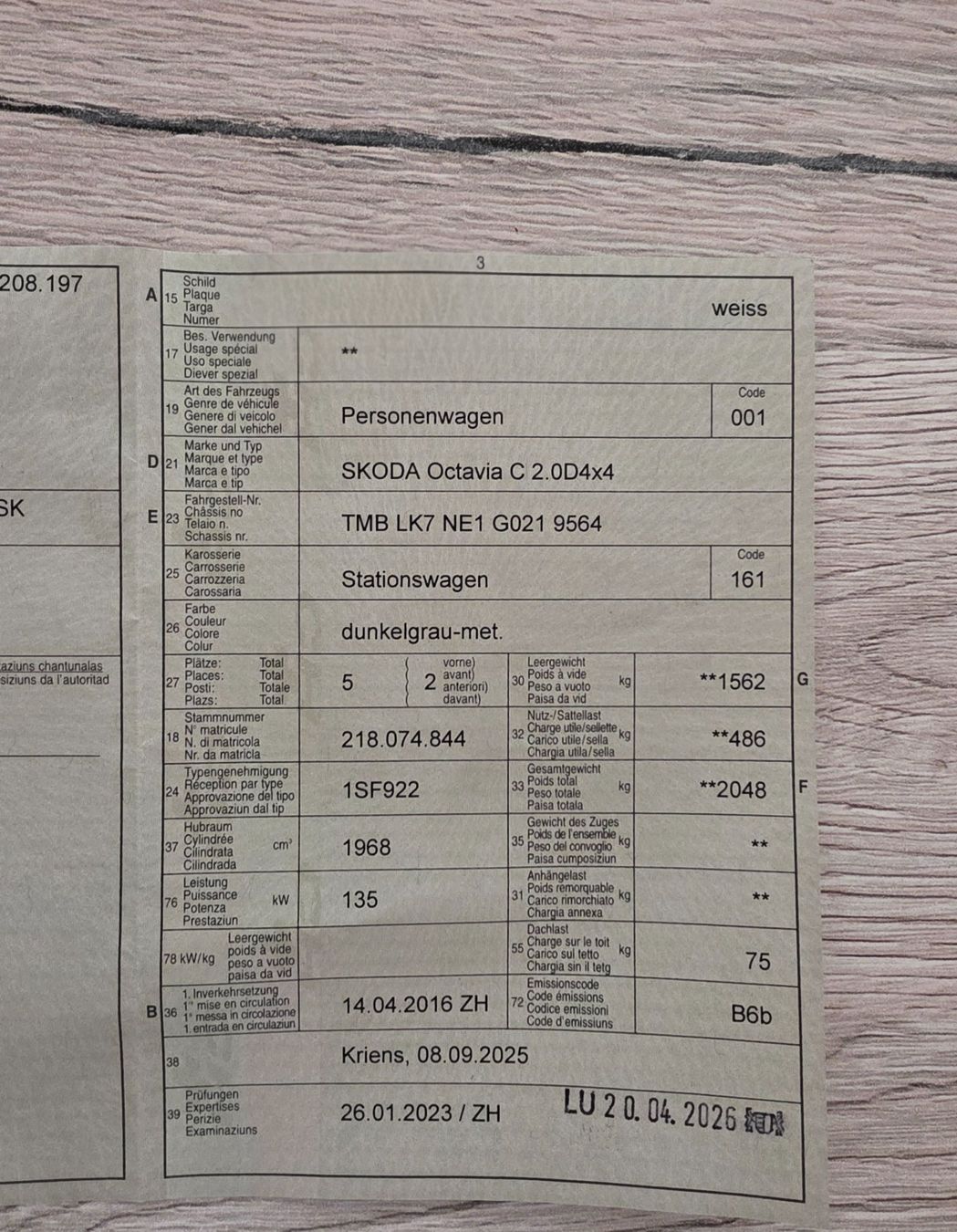 Skoda Autos: Skoda Octavia C 2,0D 4*4 – Gebraucht aus Hofstatt von Stanislav03 5