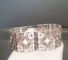 VINTAGE Filigranes Silber Armband  835, Rarität!