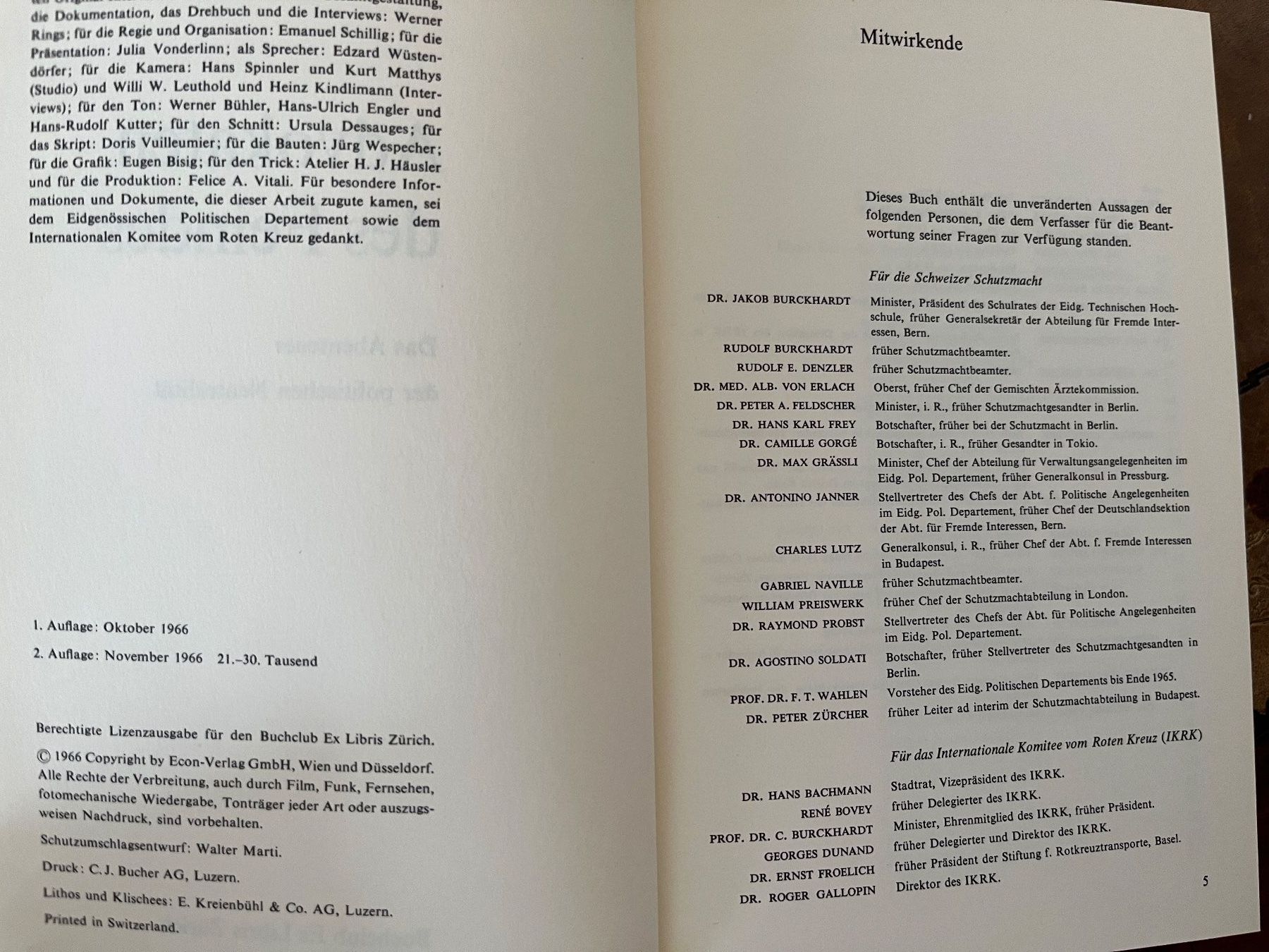 Libri: Advokaten des Feindes - Werner Rings – Usato da Stetten AG venduto da Brissago25 2