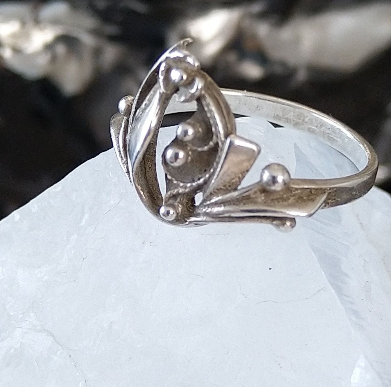 Anelli: FLORALER RING IN 925 SILBER – Usato da Romanshorn venduto da Glitzer-Paradies 3
