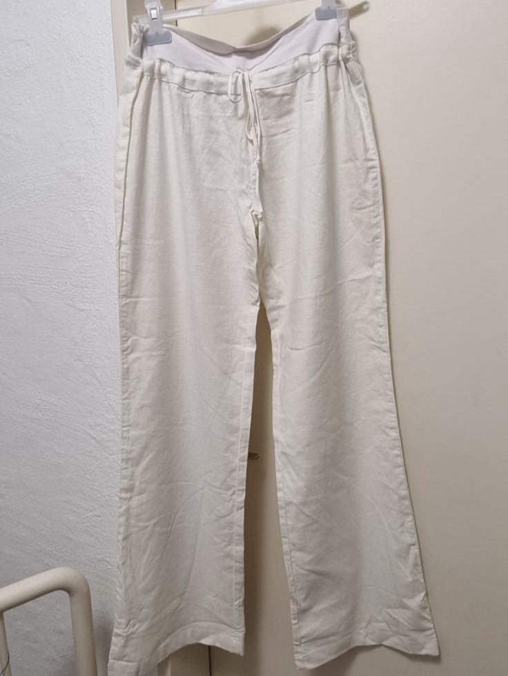 Pantaloni: Hosen, Leinen Gr.L, weiss neu – Nuovo e nell'imballaggio originale da Geroldswil venduto da Agapanthus22 1