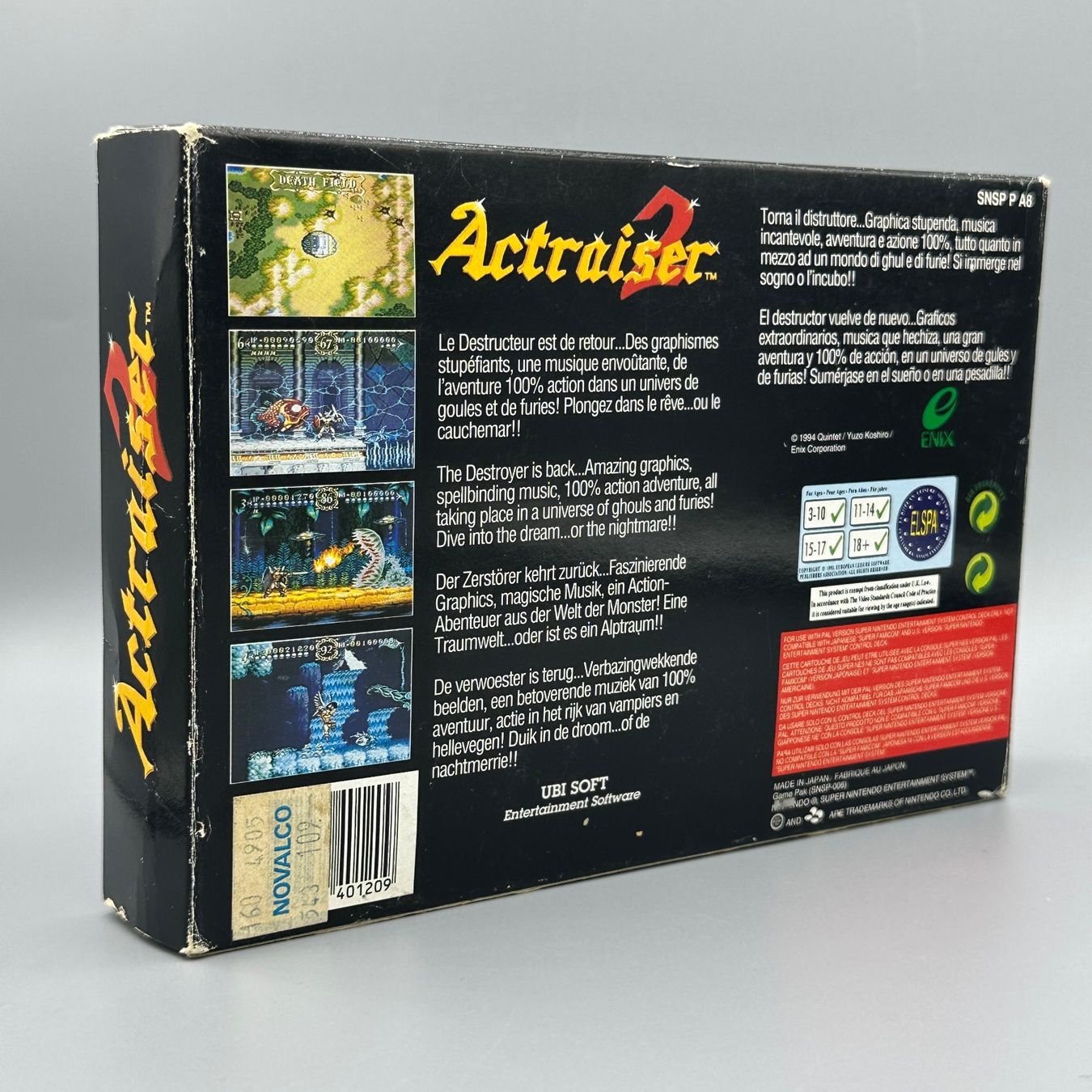 Nintendo Spiele: Very Rare - SNES - Actraiser 2 - Complete Set - with Poster – Gebraucht aus Zürich von  6