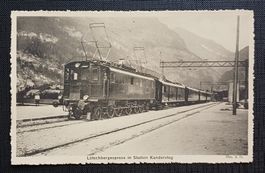 AK Lötschbergexpress KANDERSTEG Eisenbahn um 1930