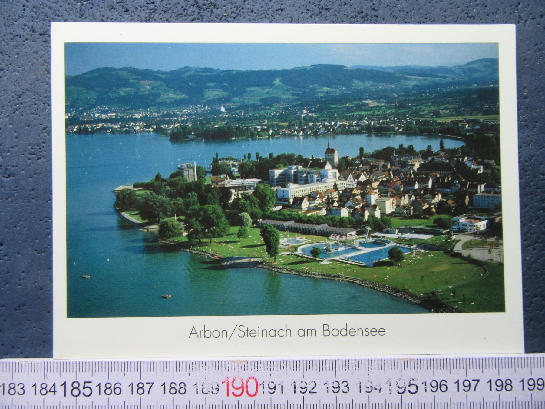 Cartoline postali: ARBON STEINACH AM BODENSEE TG AK BADE-ANLAGE LUUFTBILD – Usato da Ettingen venduto da Hausi4711